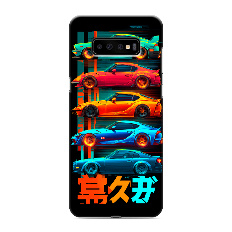 Пластиковый чехол на Samsung Galaxy S10 Plus с принтом машины тачки Пластиковый чехол на Samsung Galaxy S10 Plus с принтом машины тачки