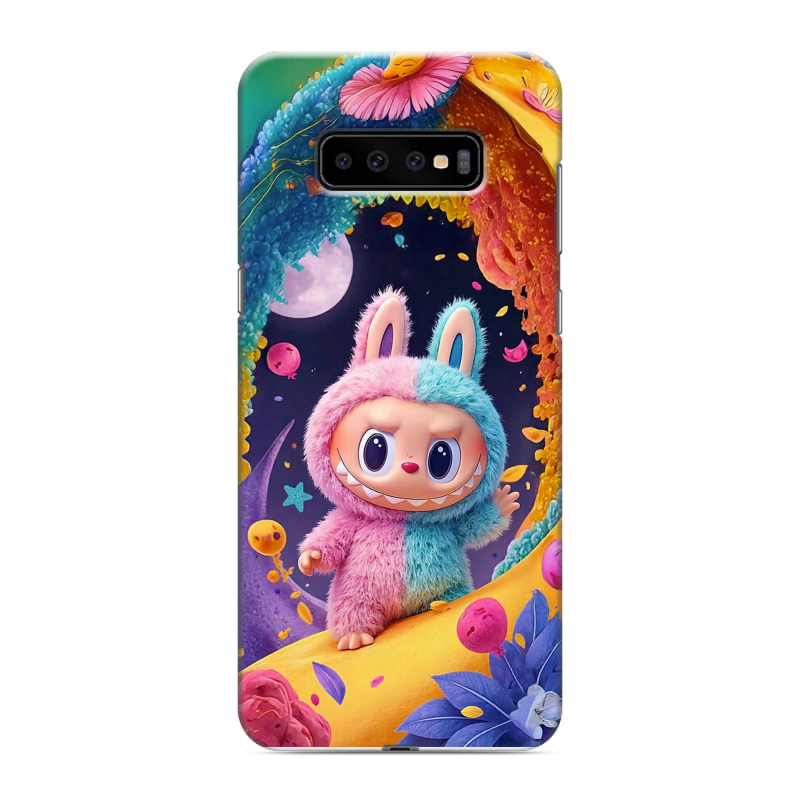 Силиконовый чехол на Samsung Galaxy S10 Plus с принтом Labubu Лабубу Силиконовый чехол на Samsung Galaxy S10 Plus с принтом Labubu Лабубу