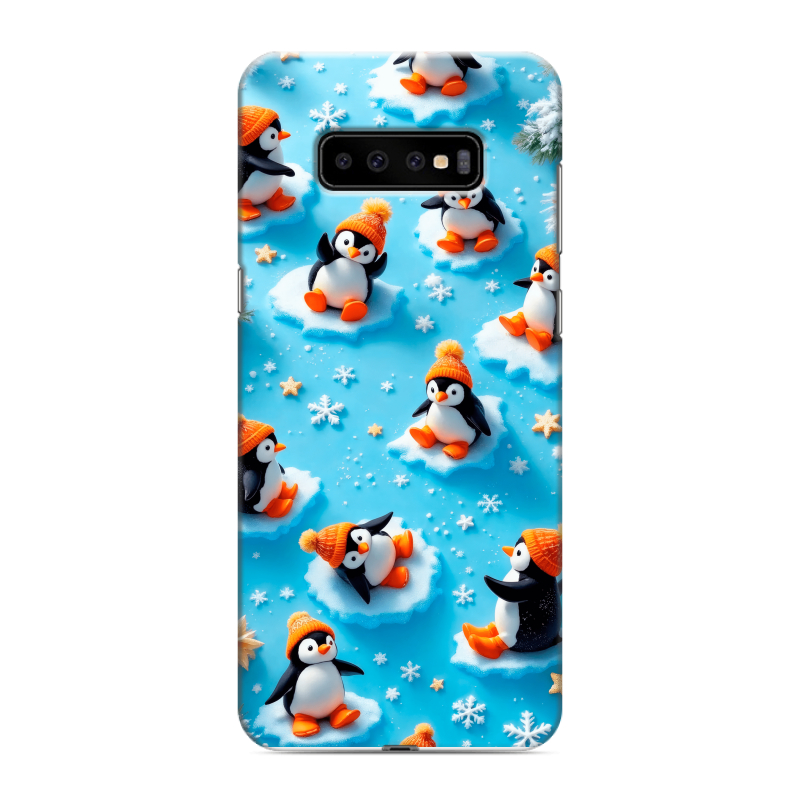 Силиконовый чехол на Samsung Galaxy S10 Plus с принтом Новый год Силиконовый чехол на Samsung Galaxy S10 Plus с принтом Новый год