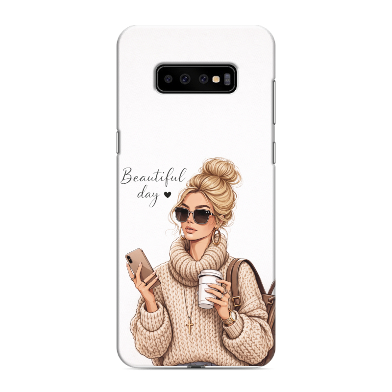 Силиконовый чехол на Samsung Galaxy S10 Plus с принтом женский Силиконовый чехол на Samsung Galaxy S10 Plus с принтом женский