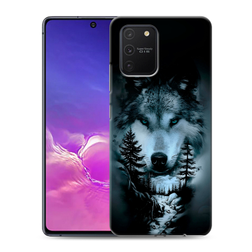 Силиконовый чехол на Samsung Galaxy S10 Lite с принтом Лесной волк Силиконовый чехол на Samsung Galaxy S10 Lite с принтом Лесной волк