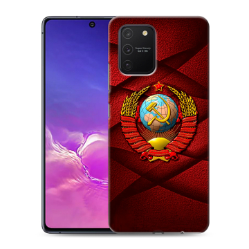 Силиконовый чехол на Samsung Galaxy S10 Lite с принтом Герб СССР
