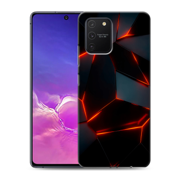 Силиконовый чехол на Samsung Galaxy S10 Lite с принтом Яркие абстракции