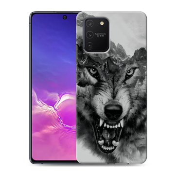 Силиконовый чехол на Samsung Galaxy S10 Lite с принтом Волк
