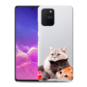Силиконовый чехол на Samsung Galaxy S10 Lite с принтом Кошки