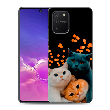 Силиконовый чехол на Samsung Galaxy S10 Lite с принтом Кошки Силиконовый чехол на Samsung Galaxy S10 Lite с принтом Кошки