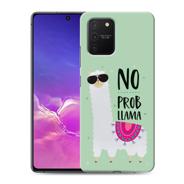 Силиконовый чехол на Samsung Galaxy S10 Lite с принтом Лама