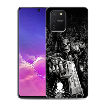 Силиконовый чехол на Samsung Galaxy S10 Lite с принтом Скелет