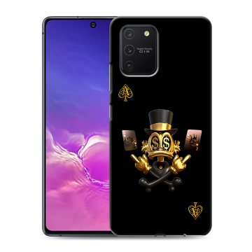 Силиконовый чехол на Samsung Galaxy S10 Lite с принтом Золотой скрудж макдак Силиконовый чехол на Samsung Galaxy S10 Lite с принтом Золотой скрудж макдак