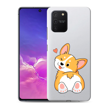 Силиконовый чехол на Samsung Galaxy S10 Lite с принтом Корги Силиконовый чехол на Samsung Galaxy S10 Lite с принтом Корги