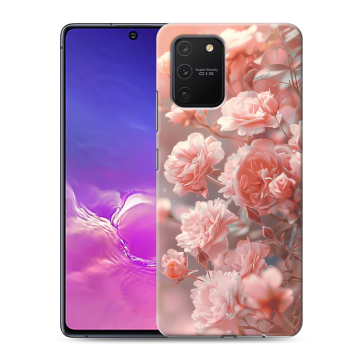 Силиконовый чехол на Samsung Galaxy S10 Lite с принтом Розовые розы Силиконовый чехол на Samsung Galaxy S10 Lite с принтом Розовые розы