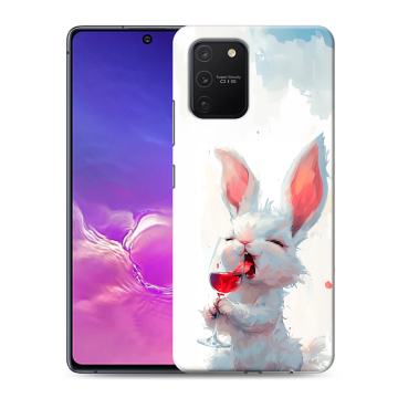 Силиконовый чехол на Samsung Galaxy S10 Lite с принтом кролик зайчик Силиконовый чехол на Samsung Galaxy S10 Lite с принтом кролик зайчик