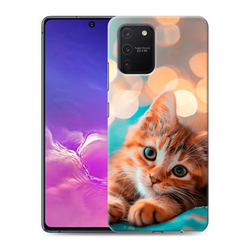 Силиконовый чехол на Samsung Galaxy S10 Lite с принтом котик Силиконовый чехол на Samsung Galaxy S10 Lite с принтом котик