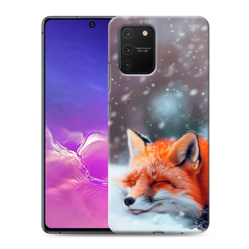 Силиконовый чехол на Samsung Galaxy S10 Lite с принтом лиса Силиконовый чехол на Samsung Galaxy S10 Lite с принтом лиса