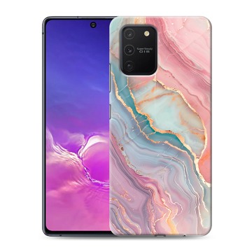 Силиконовый чехол на Samsung Galaxy S10 Lite с принтом розовый мрамор Силиконовый чехол на Samsung Galaxy S10 Lite с принтом розовый мрамор