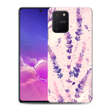 Силиконовый чехол на Samsung Galaxy S10 Lite с принтом цветы лаванда Силиконовый чехол на Samsung Galaxy S10 Lite с принтом цветы лаванда