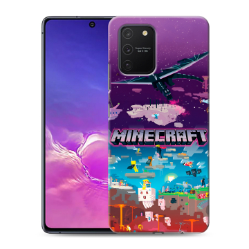 Силиконовый чехол на Samsung Galaxy S10 Lite с принтом Майнкрафт Minecraft Силиконовый чехол на Samsung Galaxy S10 Lite с принтом Майнкрафт Minecraft
