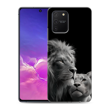 Силиконовый чехол на Samsung Galaxy S10 Lite с принтом Лев кошки Силиконовый чехол на Samsung Galaxy S10 Lite с принтом Лев кошки