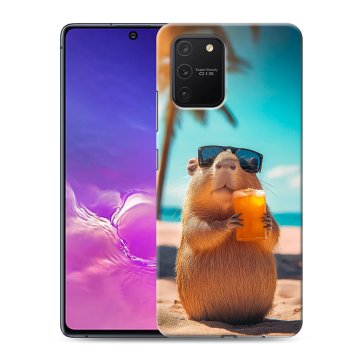 Силиконовый чехол на Samsung Galaxy S10 Lite с принтом Капибара Силиконовый чехол на Samsung Galaxy S10 Lite с принтом Капибара