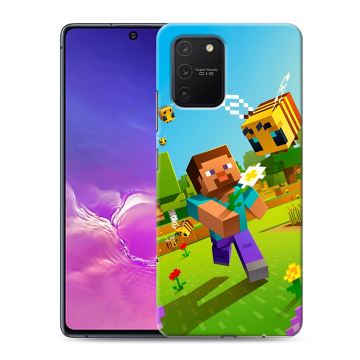 Силиконовый чехол на Samsung Galaxy S10 Lite с принтом Майнкрафт Minecraft Силиконовый чехол на Samsung Galaxy S10 Lite с принтом Майнкрафт Minecraft