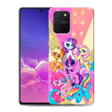 Силиконовый чехол на Samsung Galaxy S10 Lite с принтом My little pony Дружба чудо Силиконовый чехол на Samsung Galaxy S10 Lite с принтом My little pony Дружба чудо