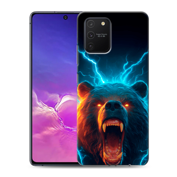 Силиконовый чехол на Samsung Galaxy S10 Lite с принтом Медведь Силиконовый чехол на Samsung Galaxy S10 Lite с принтом Медведь