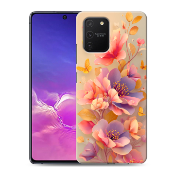 Силиконовый чехол на Samsung Galaxy S10 Lite с принтом Цветы и бабочки Силиконовый чехол на Samsung Galaxy S10 Lite с принтом Цветы и бабочки