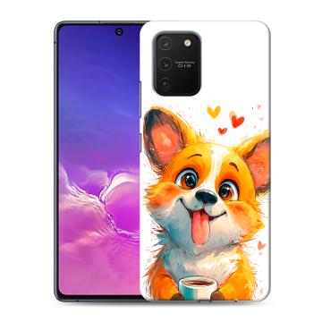 Силиконовый чехол на Samsung Galaxy S10 Lite с принтом корги Силиконовый чехол на Samsung Galaxy S10 Lite с принтом корги