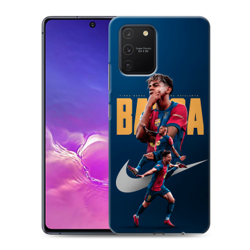 Силиконовый чехол на Samsung Galaxy S10 Lite с принтом Барселона Barca Yamal Силиконовый чехол на Samsung Galaxy S10 Lite с принтом Барселона Barca Yamal