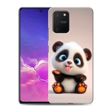 Силиконовый чехол на Samsung Galaxy S10 Lite с принтом милая панда Силиконовый чехол на Samsung Galaxy S10 Lite с принтом милая панда