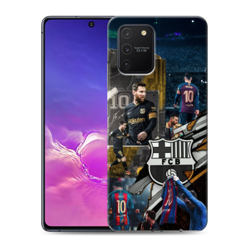 Силиконовый чехол на Samsung Galaxy S10 Lite с принтом Messi Barcelona Силиконовый чехол на Samsung Galaxy S10 Lite с принтом Messi Barcelona