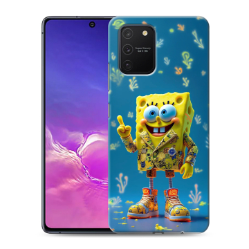 Силиконовый чехол на Samsung Galaxy S10 Lite с принтом Спанч боб Спанчбоб Силиконовый чехол на Samsung Galaxy S10 Lite с принтом Спанч боб Спанчбоб