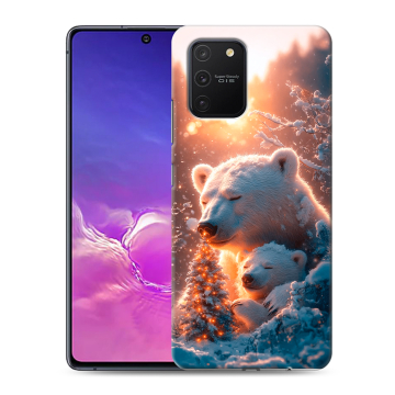 Силиконовый чехол на Samsung Galaxy S10 Lite с принтом Новый год Силиконовый чехол на Samsung Galaxy S10 Lite с принтом Новый год