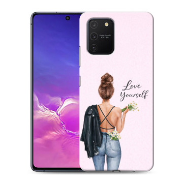 Силиконовый чехол на Samsung Galaxy S10 Lite с принтом женский Силиконовый чехол на Samsung Galaxy S10 Lite с принтом женский