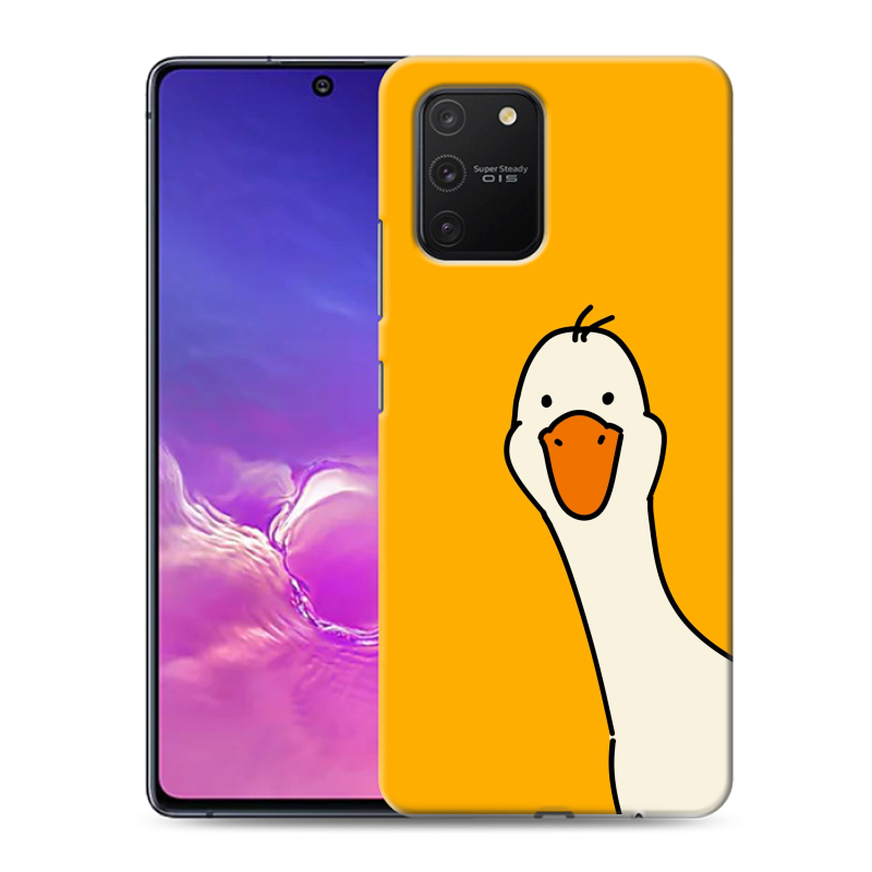 Пластиковый чехол на Samsung Galaxy S10 Lite с принтом Утка Пластиковый чехол на Samsung Galaxy S10 Lite с принтом Утка