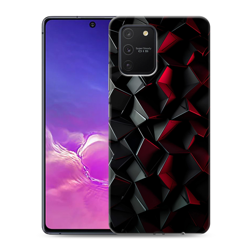 Силиконовый противоударный чехол на Samsung Galaxy S10 Lite с принтом Абстракция Силиконовый противоударный чехол на Samsung Galaxy S10 Lite с принтом Абстракция