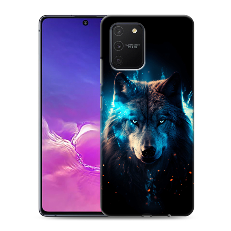 Силиконовый чехол на Samsung Galaxy S10 Lite с принтом Волк ночной Силиконовый чехол на Samsung Galaxy S10 Lite с принтом Волк ночной