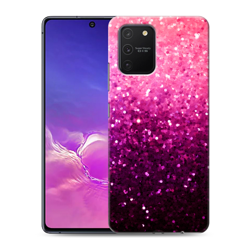 Пластиковый чехол на Samsung Galaxy S10 Lite с принтом Блестки Пластиковый чехол на Samsung Galaxy S10 Lite с принтом Блестки