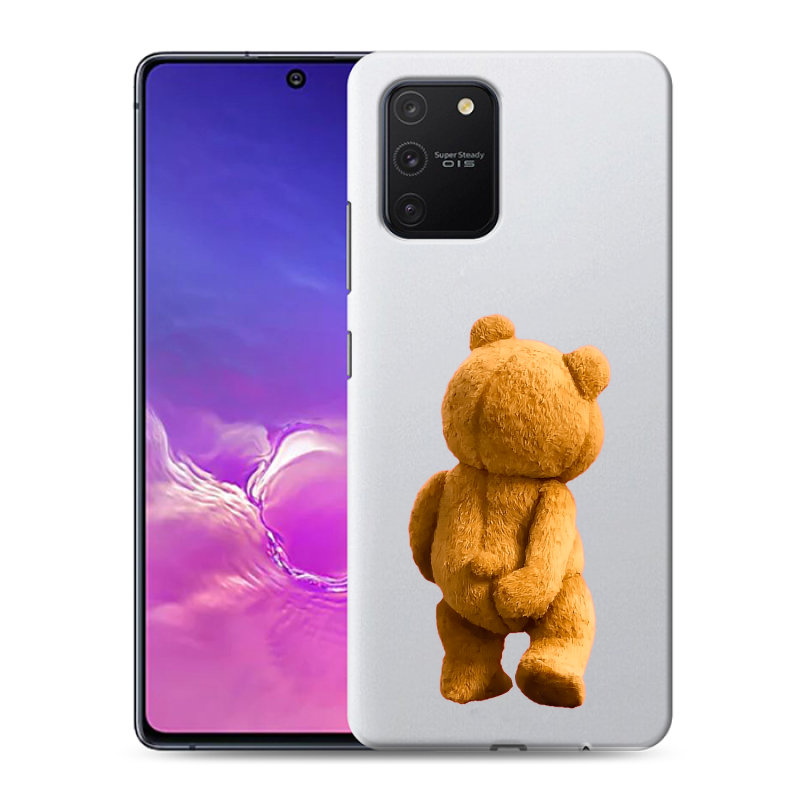 Силиконовый противоударный чехол на Samsung Galaxy S10 Lite с принтом Медведь Силиконовый противоударный чехол на Samsung Galaxy S10 Lite с принтом Медведь