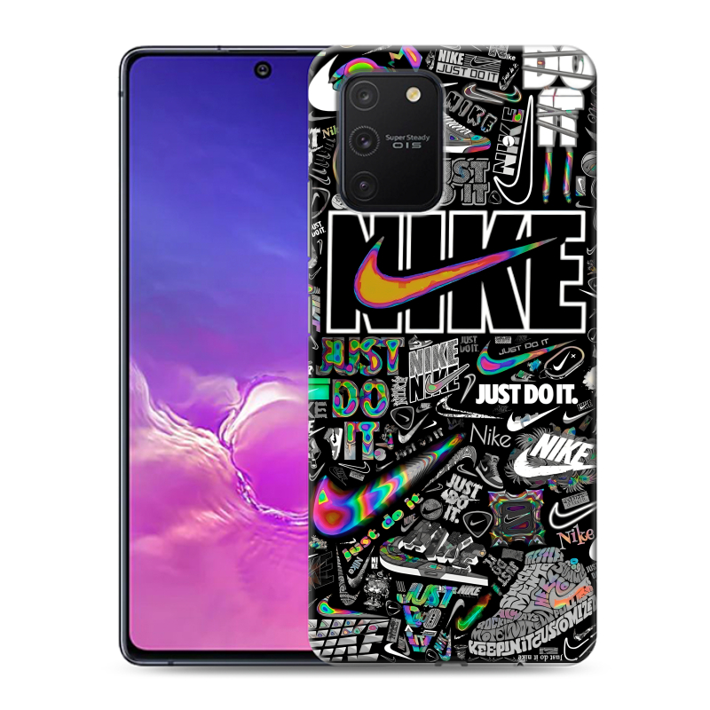 Пластиковый чехол на Samsung Galaxy S10 Lite с принтом Найк Пластиковый чехол на Samsung Galaxy S10 Lite с принтом Найк