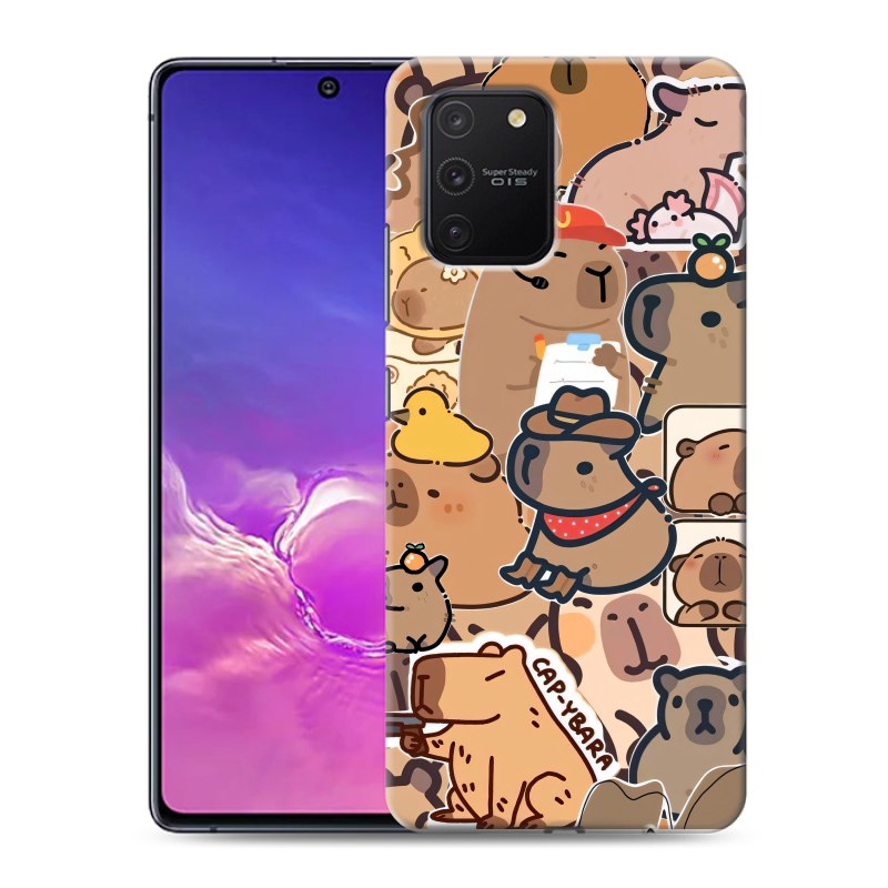 Силиконовый чехол на Samsung Galaxy S10 Lite с принтом капибара Силиконовый чехол на Samsung Galaxy S10 Lite с принтом капибара