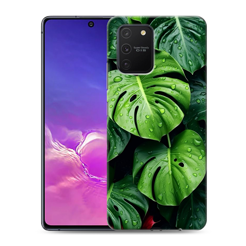 Пластиковый чехол на Samsung Galaxy S10 Lite с принтом Листья Пластиковый чехол на Samsung Galaxy S10 Lite с принтом Листья