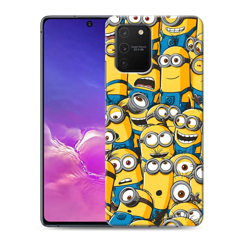 Пластиковый чехол на Samsung Galaxy S10 Lite с принтом Миньоны Пластиковый чехол на Samsung Galaxy S10 Lite с принтом Миньоны