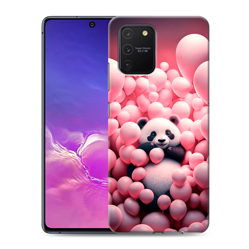 Силиконовый противоударный чехол на Samsung Galaxy S10 Lite с принтом Панда Силиконовый противоударный чехол на Samsung Galaxy S10 Lite с принтом Панда