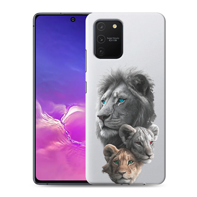 Силиконовый чехол на Samsung Galaxy S10 Lite с принтом Львы Силиконовый чехол на Samsung Galaxy S10 Lite с принтом Львы