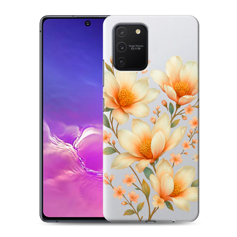 Пластиковый чехол на Samsung Galaxy S10 Lite с принтом Цветы Пластиковый чехол на Samsung Galaxy S10 Lite с принтом Цветы