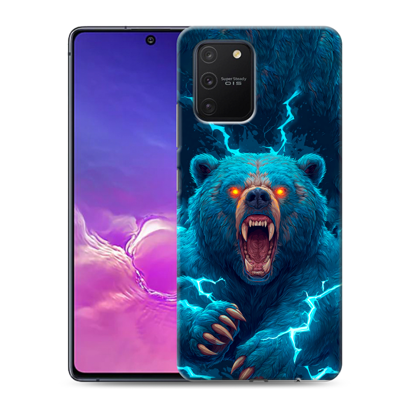 Силиконовый чехол на Samsung Galaxy S10 Lite с принтом Медведь Силиконовый чехол на Samsung Galaxy S10 Lite с принтом Медведь