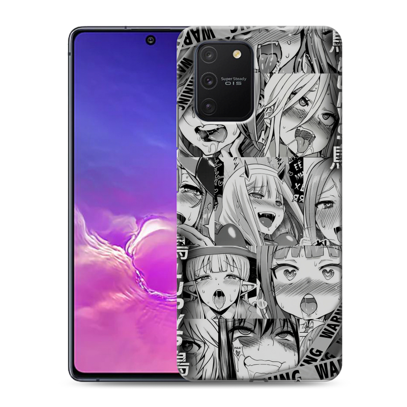 Силиконовый противоударный чехол на Samsung Galaxy S10 Lite с принтом Ahegao Ахегао Аниме Силиконовый противоударный чехол на Samsung Galaxy S10 Lite с принтом Ahegao Ахегао Аниме