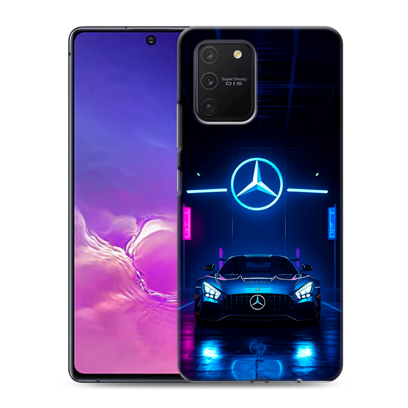Пластиковый чехол на Samsung Galaxy S10 Lite с принтом Mercedes Мерседес Пластиковый чехол на Samsung Galaxy S10 Lite с принтом Mercedes Мерседес
