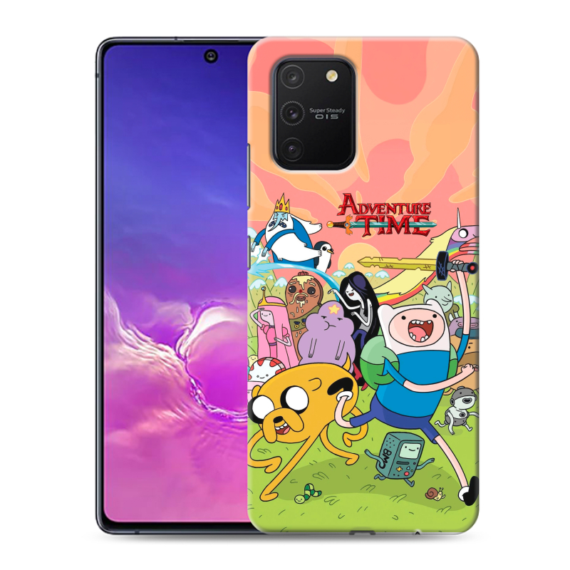 Силиконовый противоударный чехол на Samsung Galaxy S10 Lite с принтом Adventure time Время приключений Силиконовый противоударный чехол на Samsung Galaxy S10 Lite с принтом Adventure time Время приключений